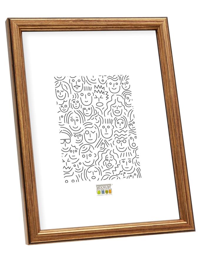 deknudt frames Cadre photo en bois couleur doré S236A1