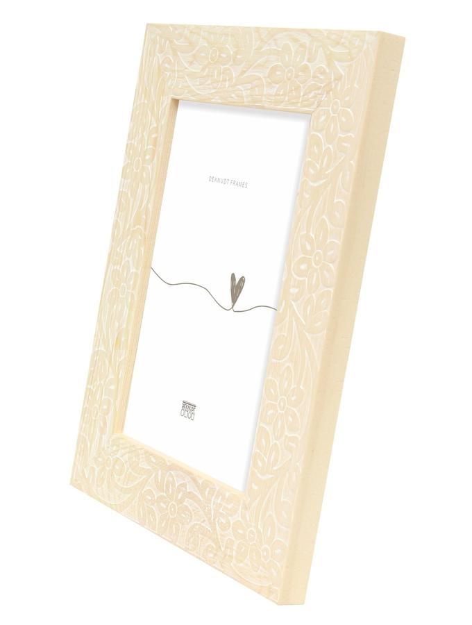 Deknudt Frames Cadre Photo En Bois Naturel Avec Impression Florale S68VH1