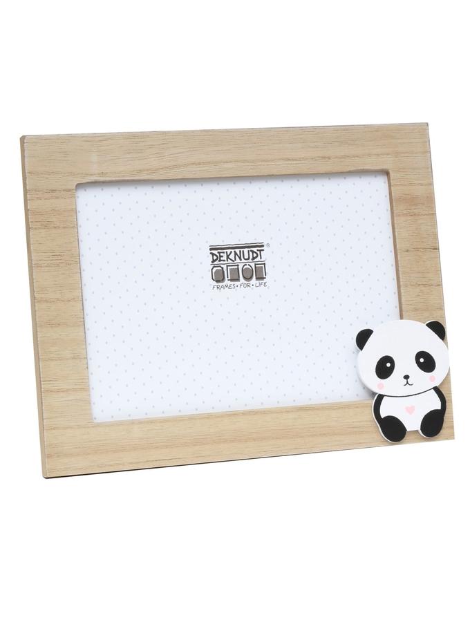 deknudt frames Cadre photo en bois naturel avec panda S67UC3