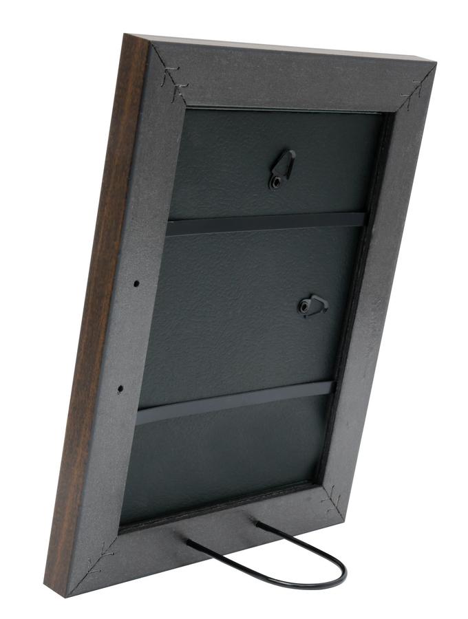 Deknudt Frames Cadre Photo En Brun Avec Biseau Argenté S45VH3