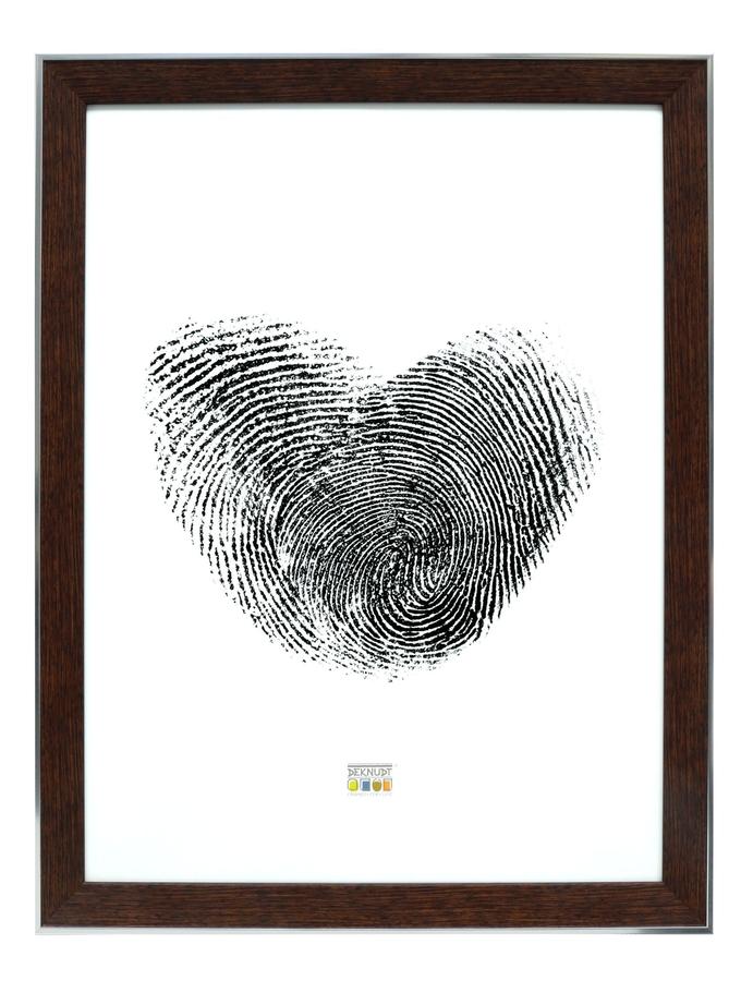 Deknudt Frames Cadre Photo En Brun Avec Bord Argenté S45FE3