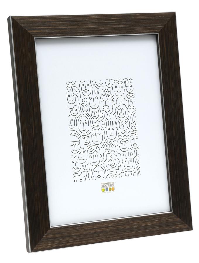 deknudt frames Cadre photo en brun avec bord en argenté S41VK3