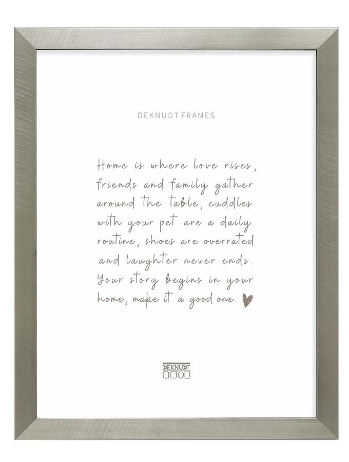 Deknudt Frames Cadre Photo En Couleur Argenté Avec Bord En Noir S47BE2