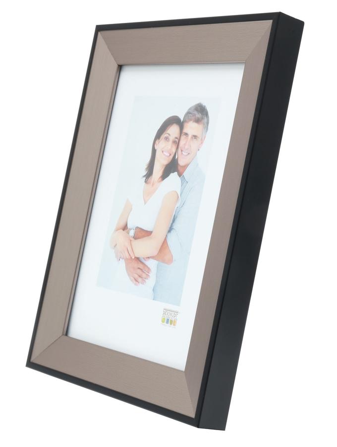 Deknudt Frames Cadre Photo En Couleur Argenté Avec Bord Noir S45FD2