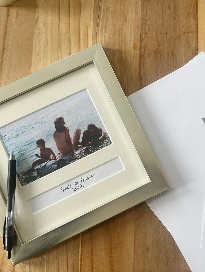 Deknudt Frames Cadre Photo En Couleur Argenté Avec Case Texte S41VL9