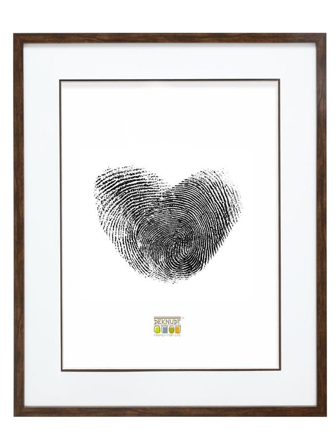 Deknudt Frames Cadre Photo En Couleur Bois Brun Avec Passe-partout S43AH3 P1