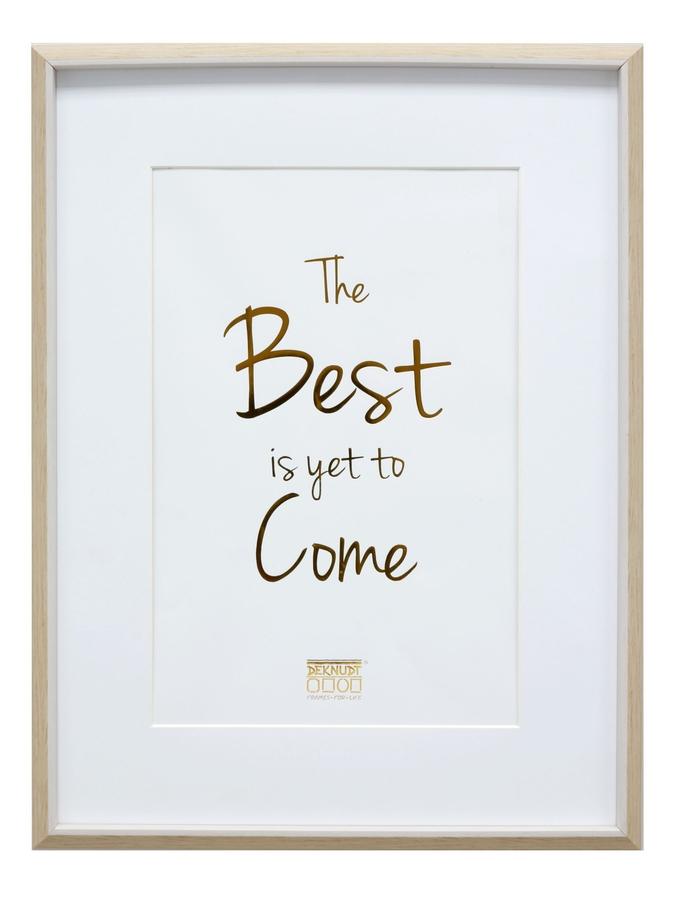Deknudt Frames Cadre Photo En Couleur Bois Clair Avec Biseau Blanc Et Passe-partout S46WG3 P1