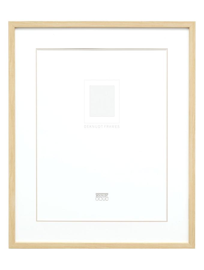 Deknudt Frames Cadre Photo En Couleur Bois Naturel Avec Passe-partout S43AH1 P1