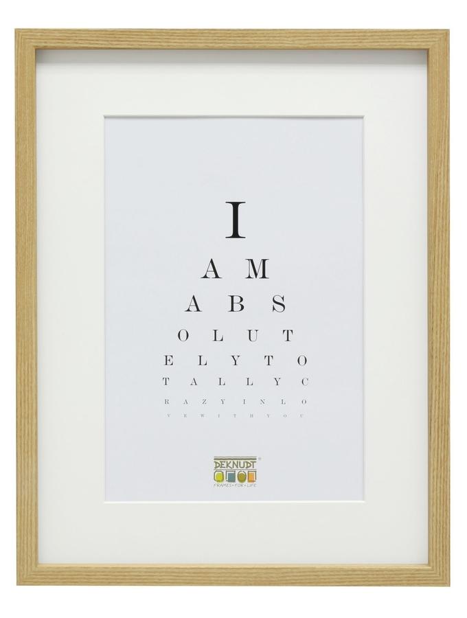Deknudt Frames Cadre Photo En Couleur Chêne Avec Passe-partout Blanc Cassé S40AH1 P1