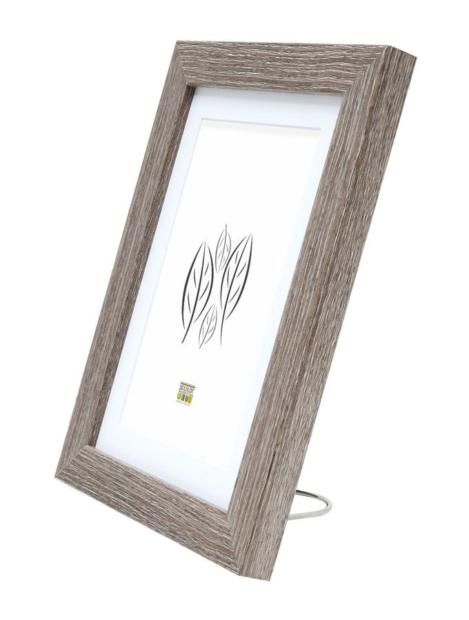Deknudt Frames Cadre Photo En Couleur Chêne Grisé Avec Passe-partout Blanc S66KH3 P1
