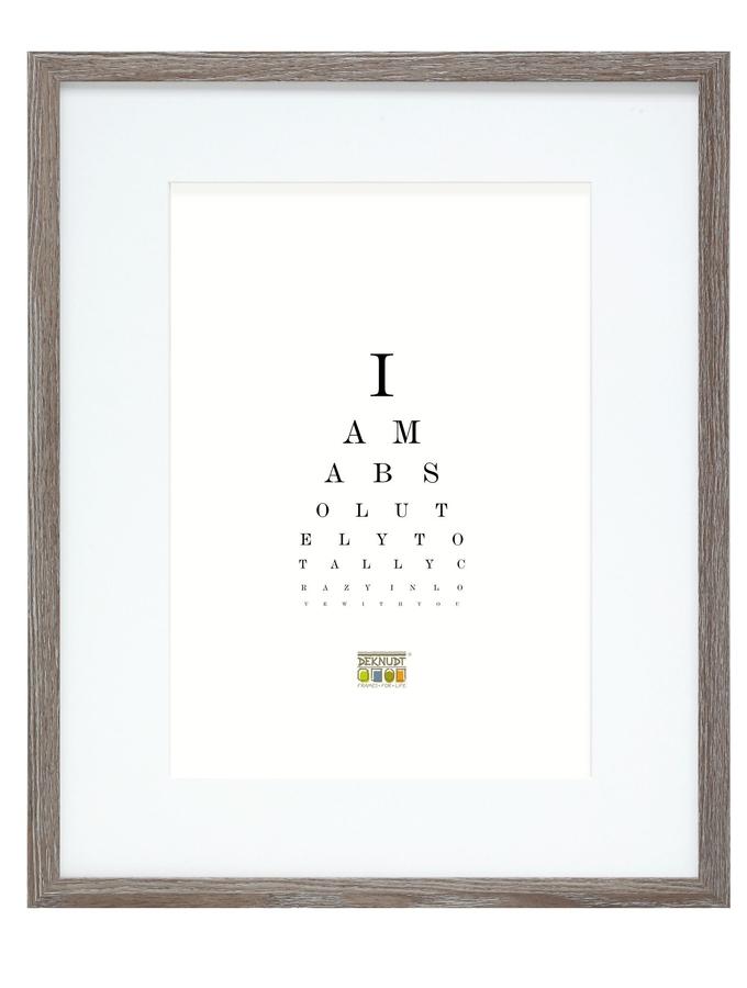 Deknudt Frames Cadre Photo En Couleur Chêne Grisé Avec Passe-partout Blanc S66KH3 P1