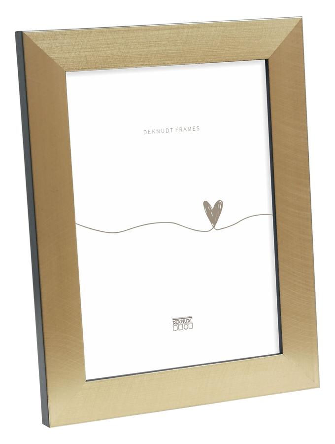 deknudt frames Cadre photo en couleur doré avec bord en noir S47BB2