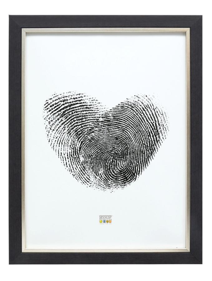 Deknudt Frames Cadre Photo En Gris Avec Biseau Argenté S45VF7