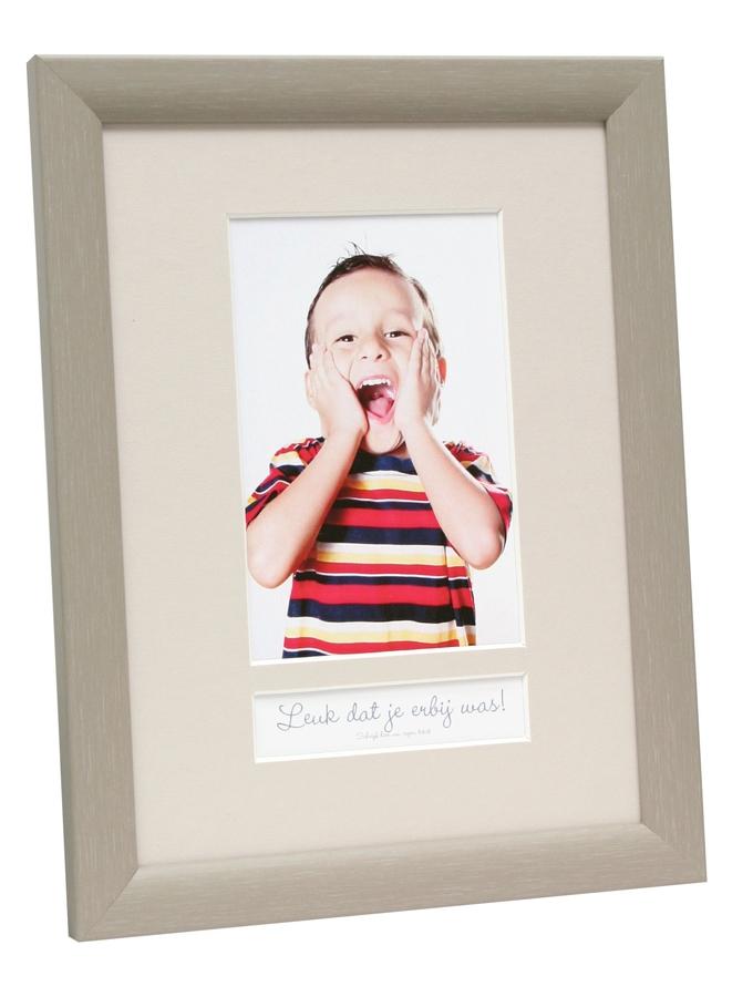 deknudt frames Cadre photo en look peint beige avec case texte (avec texte néerlandais) S54SF3 P1NL