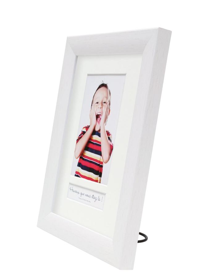 Deknudt Frames Cadre Photo En Look Peint Blanc Avec Case Texte (avec Texte Français) S54SF1 P1FR