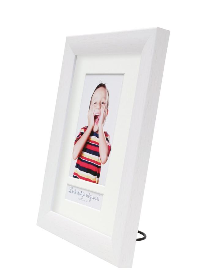 Deknudt Frames Cadre Photo En Look Peint Blanc Avec Case Texte (avec Texte Néerlandais) S54SF1 P1NL