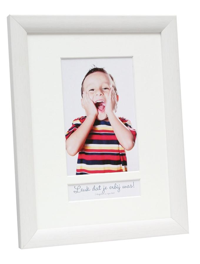 deknudt frames Cadre photo en look peint blanc avec case texte (avec texte néerlandais) S54SF1 P1NL