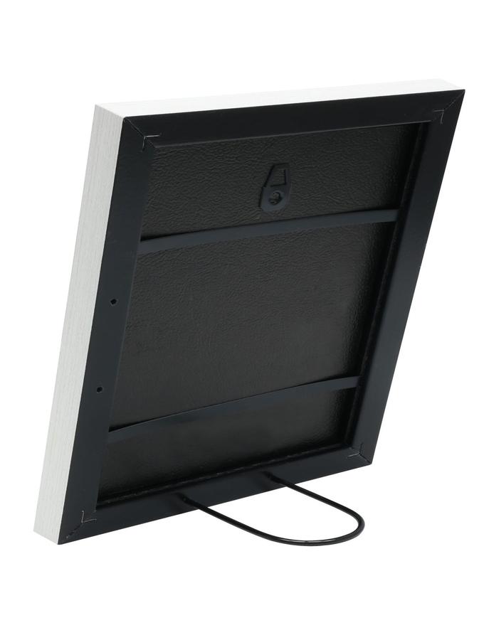 Deknudt Frames Cadre Photo En Look Peint Blanc Avec Case Texte S41VF1 DOG