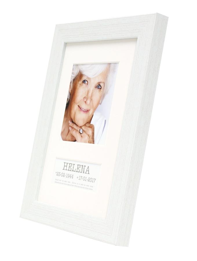 Deknudt Frames Cadre Photo En Look Peint Blanc Avec Case Texte S41VF1 E2