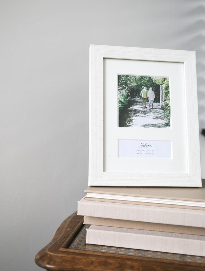 Deknudt Frames Cadre Photo En Look Peint Blanc Avec Case Texte S41VF1 E2