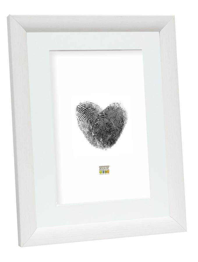 deknudt frames Cadre photo en look peint blanc avec passe-partout S54SF1 P1