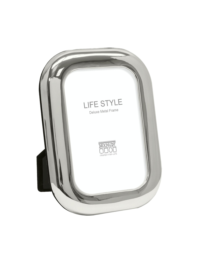 deknudt frames Cadre photo en métal avec bord large en couleur argenté brillant S57MT1