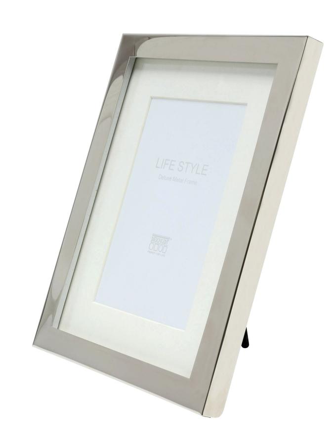 Deknudt Frames Cadre Photo En Métal En Argenté Brillant Avec Passe-partout S57MC1 P1