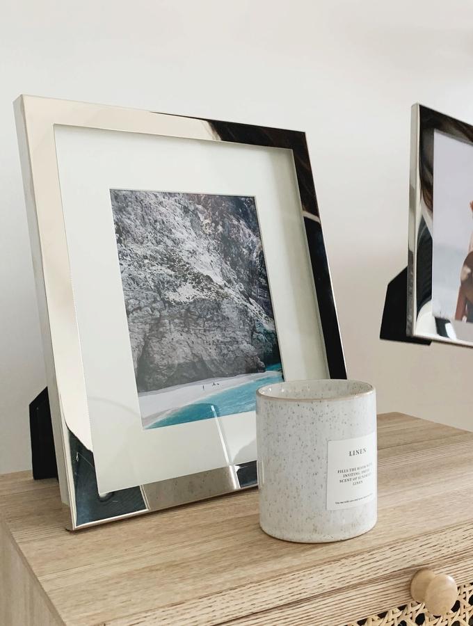 Deknudt Frames Cadre Photo En Métal En Argenté Brillant Avec Passe-partout S57MC1 P1