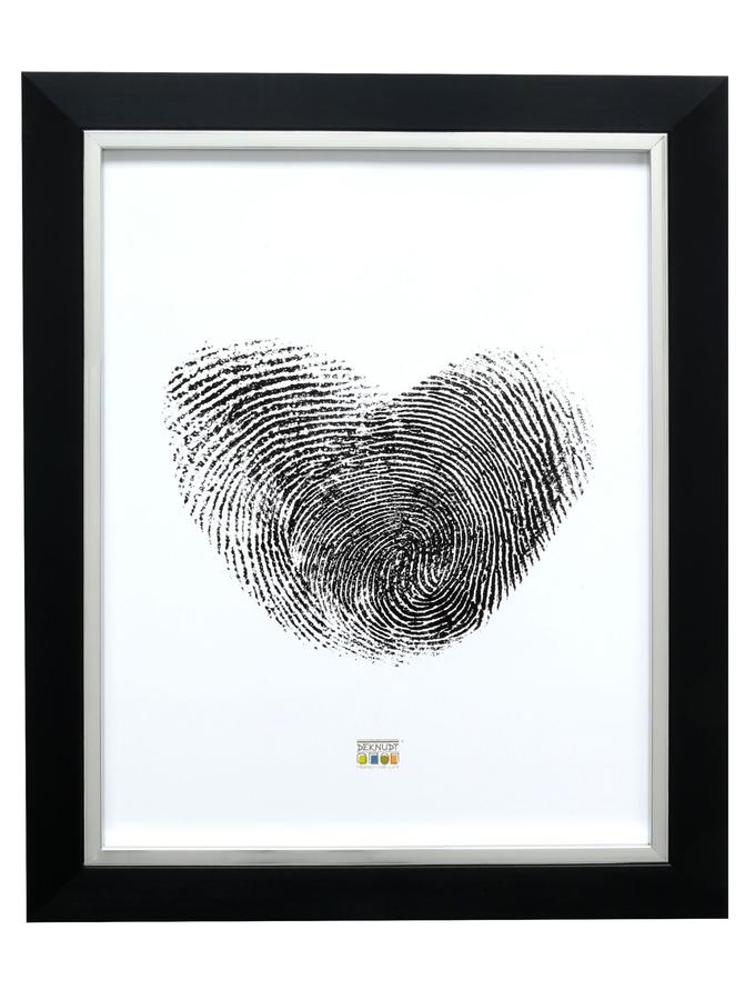 Deknudt Frames Cadre Photo En Noir Avec Biseau Argenté S41NH2