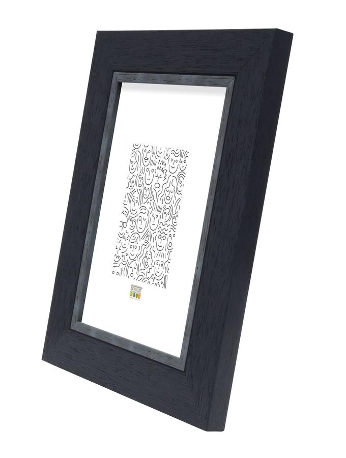 Deknudt Frames Cadre Photo En Noir Avec Biseau Gris S45CF2