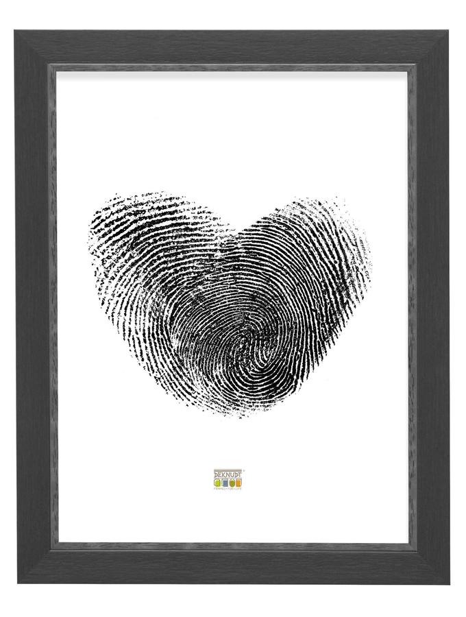 Deknudt Frames Cadre Photo En Noir Avec Biseau Gris S45CF2