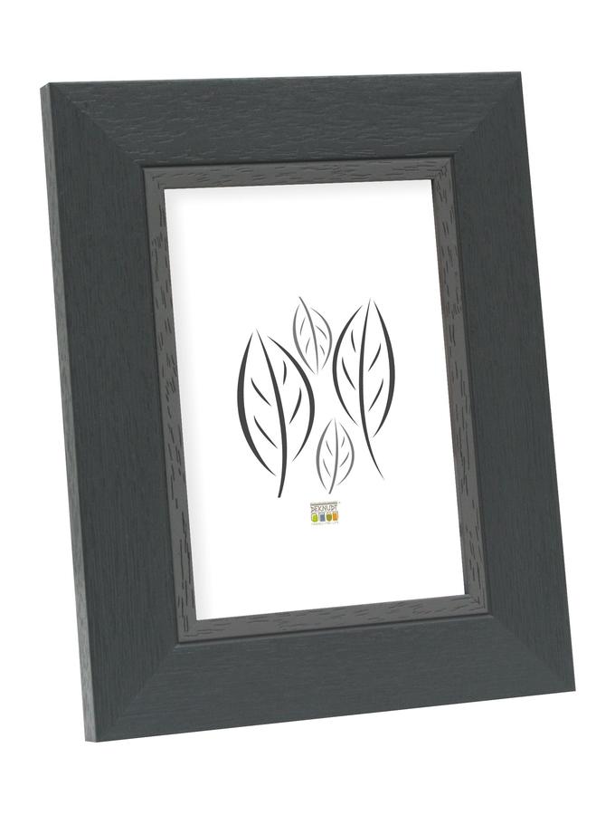 deknudt frames Cadre photo en noir avec biseau gris S45CF2