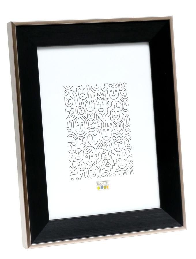 Deknudt Frames Cadre Photo En Noir Avec Bord Argenté S45FE2