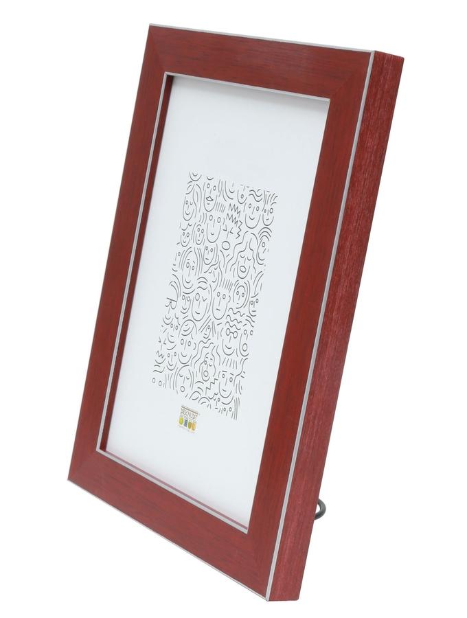 Deknudt Frames Cadre Photo En Rouge Avec Bord En Argenté S41VK4