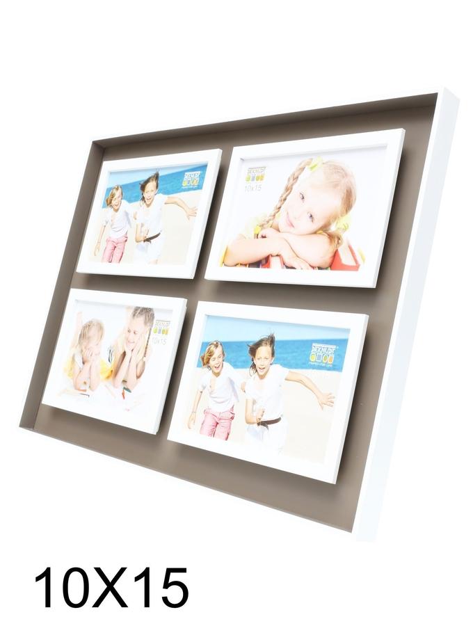Deknudt Frames Cadre Photo En Taupe Avec Effet Profondeur Pour 4 Photos S68DK9 P4
