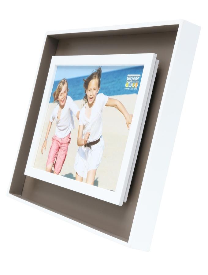 Deknudt Frames Cadre Photo En Taupe Avec Effet Profondeur S68DK9