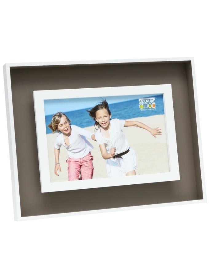 deknudt frames Cadre photo en taupe avec effet profondeur S68DK9