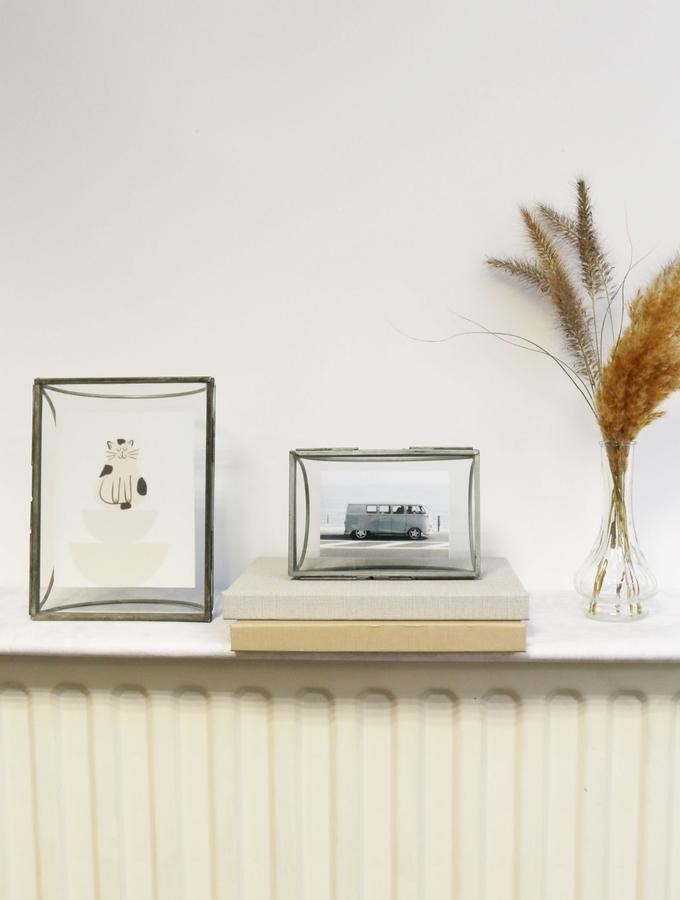 Deknudt Frames Cadre Photo En Verre Avec Bord En Métal Argenté S68PB1