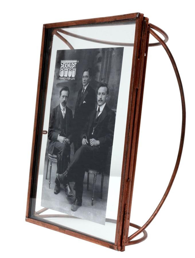 Deknudt Frames Cadre Photo En Verre Avec Bord En Métal Couleur Cuivre S68PB3
