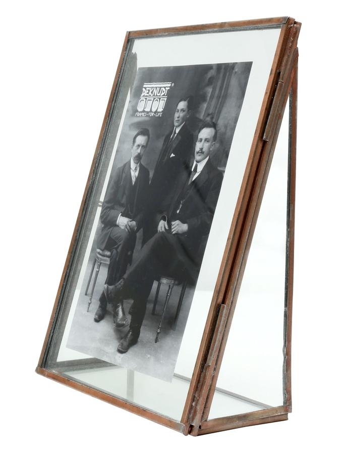 Deknudt Frames Cadre Photo En Verre Avec Bord En Métal Couleur Cuivre S68PA3