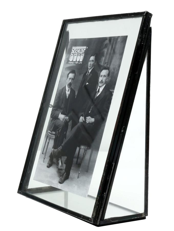 Deknudt Frames Cadre Photo En Verre Avec Bord En Métal Noir S68PA2