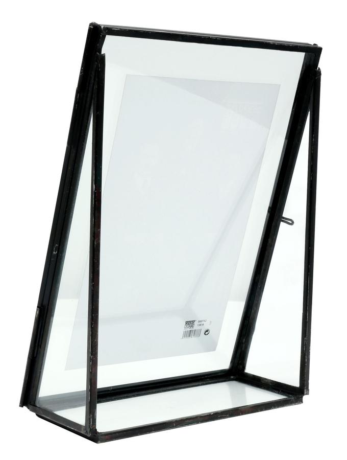 Deknudt Frames Cadre Photo En Verre Avec Bord En Métal Noir S68PA2