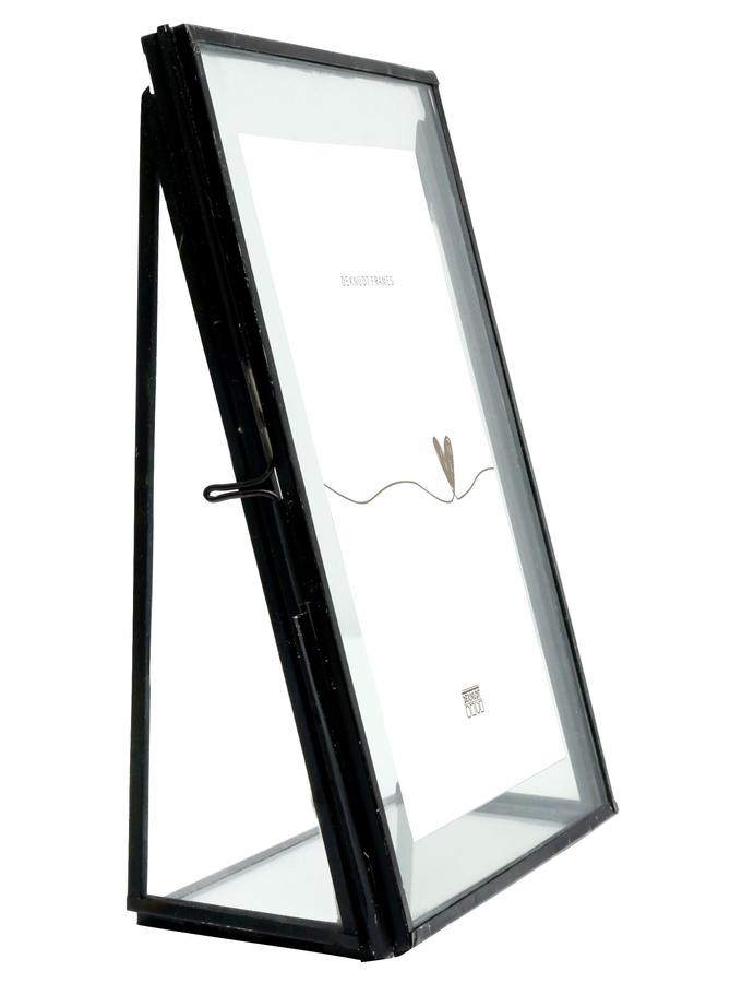 deknudt frames Cadre photo en verre avec bord en métal noir S68PA2