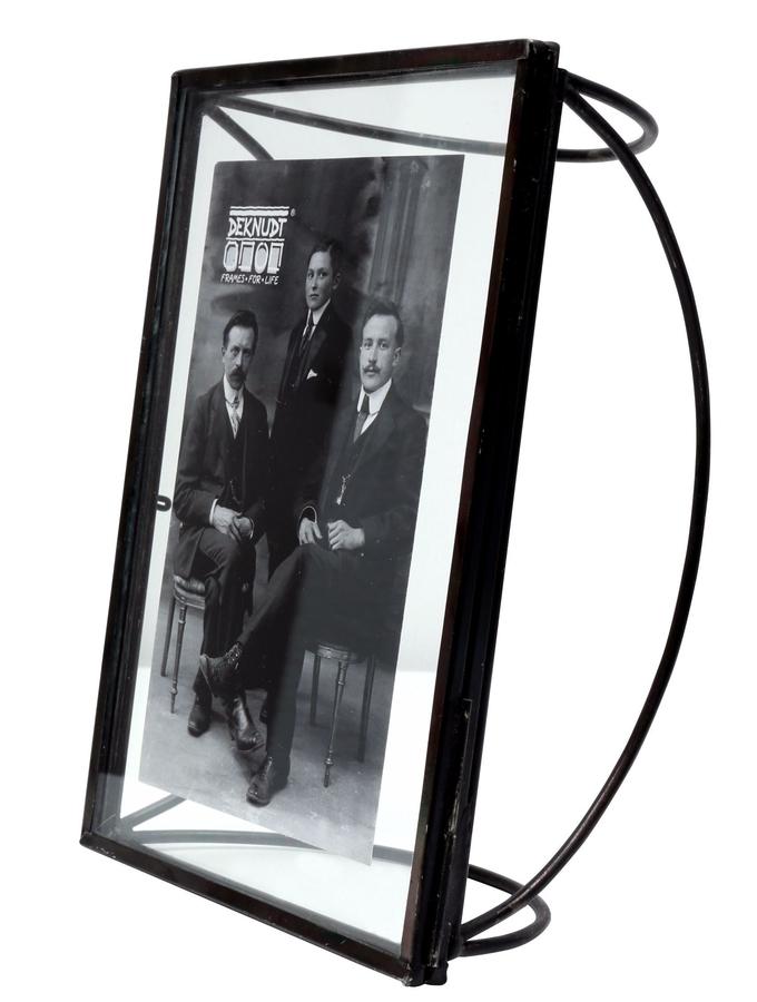 Deknudt Frames Cadre Photo En Verre Avec Bord En Métal Noir S68PB2