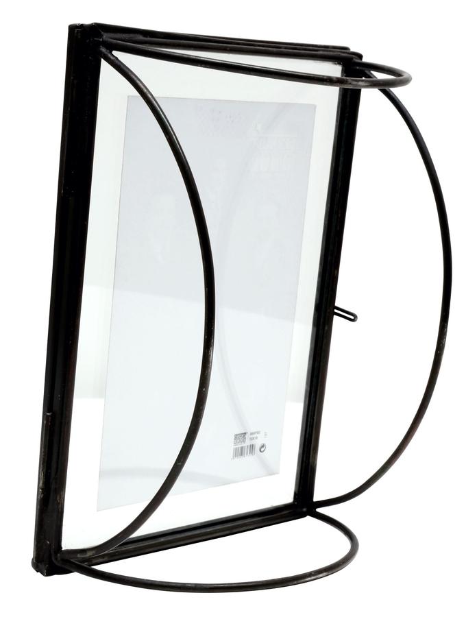 Deknudt Frames Cadre Photo En Verre Avec Bord En Métal Noir S68PB2