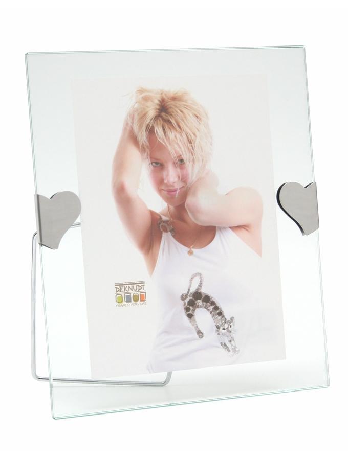 Deknudt Frames Cadre Photo En Verre Avec Clip Coeur S59ZD4