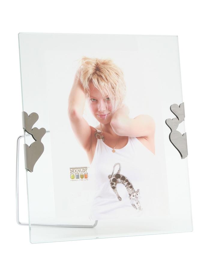 Deknudt Frames Cadre Photo En Verre Avec Clip Coeur S59ZE4