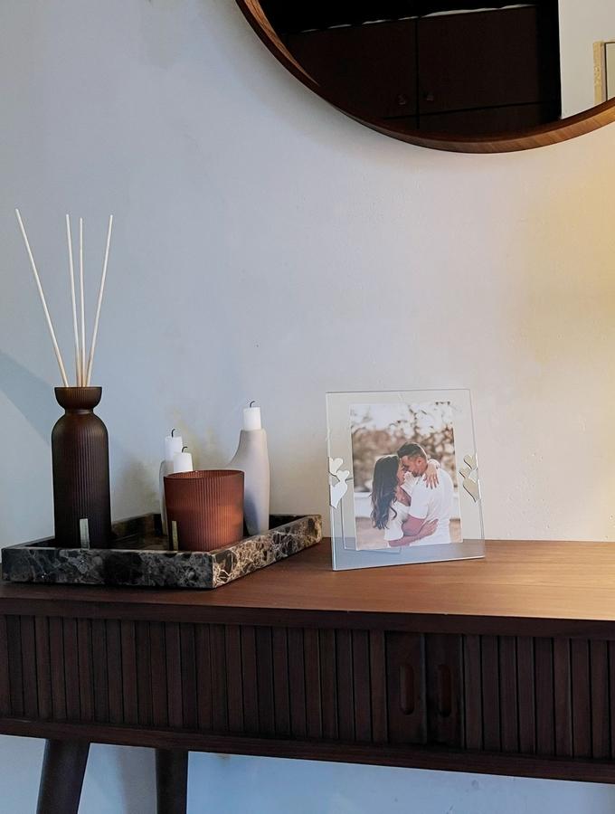Deknudt Frames Cadre Photo En Verre Avec Clip Coeur S59ZE4