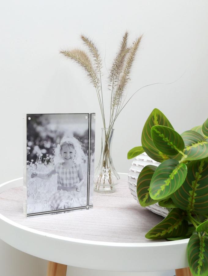 Deknudt Frames Cadre Photo épais Transparent Avec Dos Magnétique En Noir S58RK1
