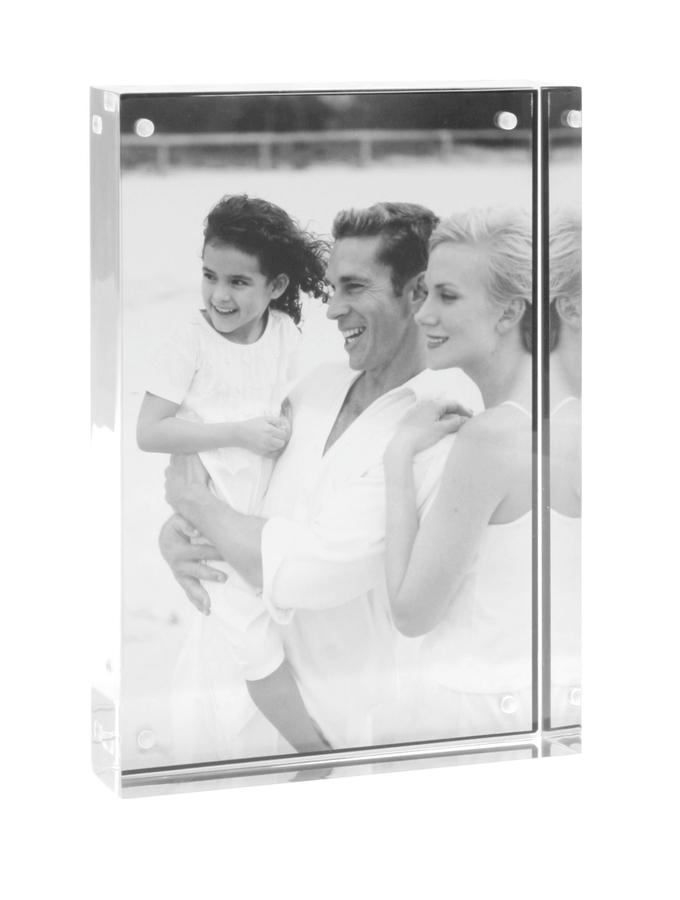 deknudt frames Cadre photo épais transparent avec dos magnétique en noir S58RK1